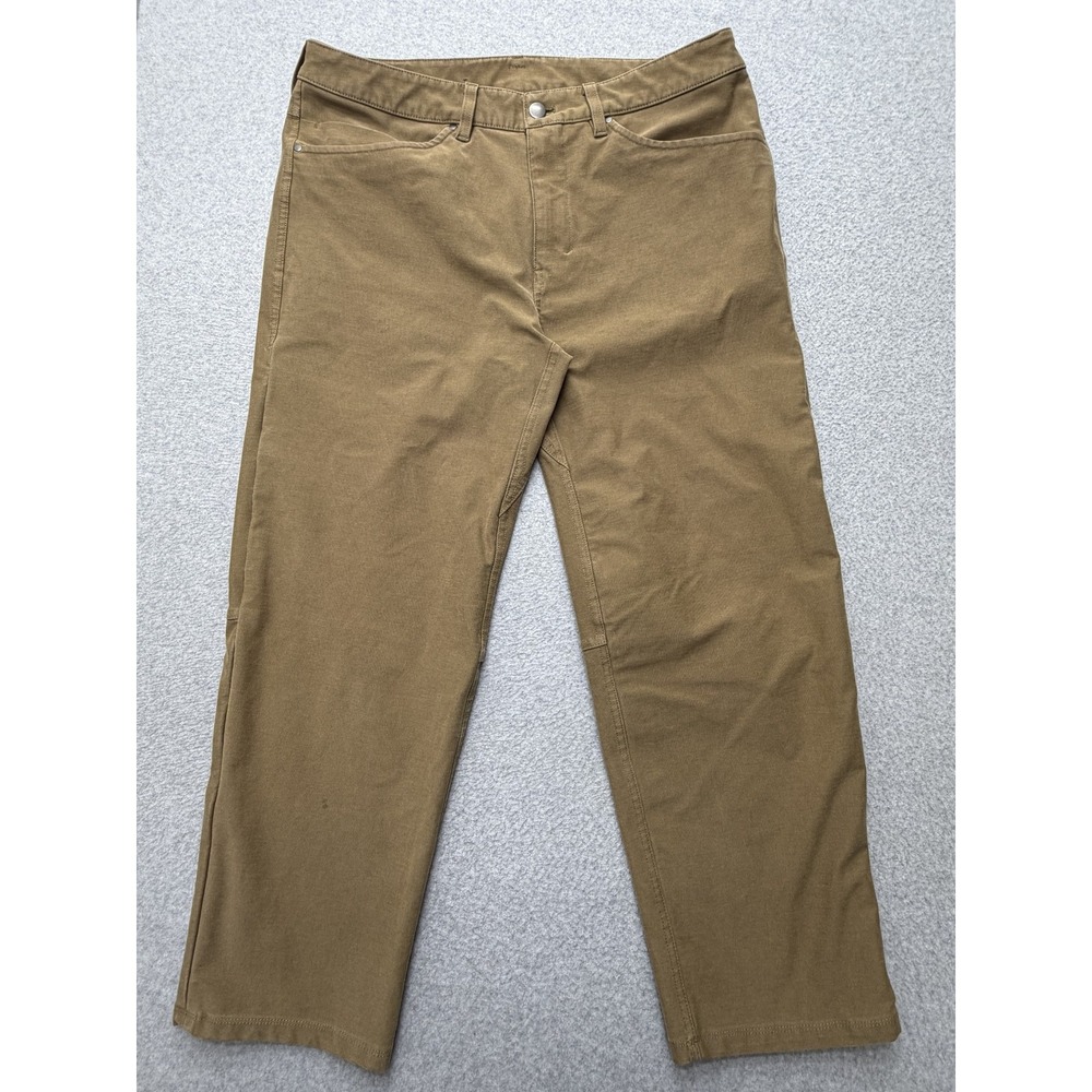 Lululemon Pants Mens 33 Brown Canvas Chino Straight Casual Workwear Everyday